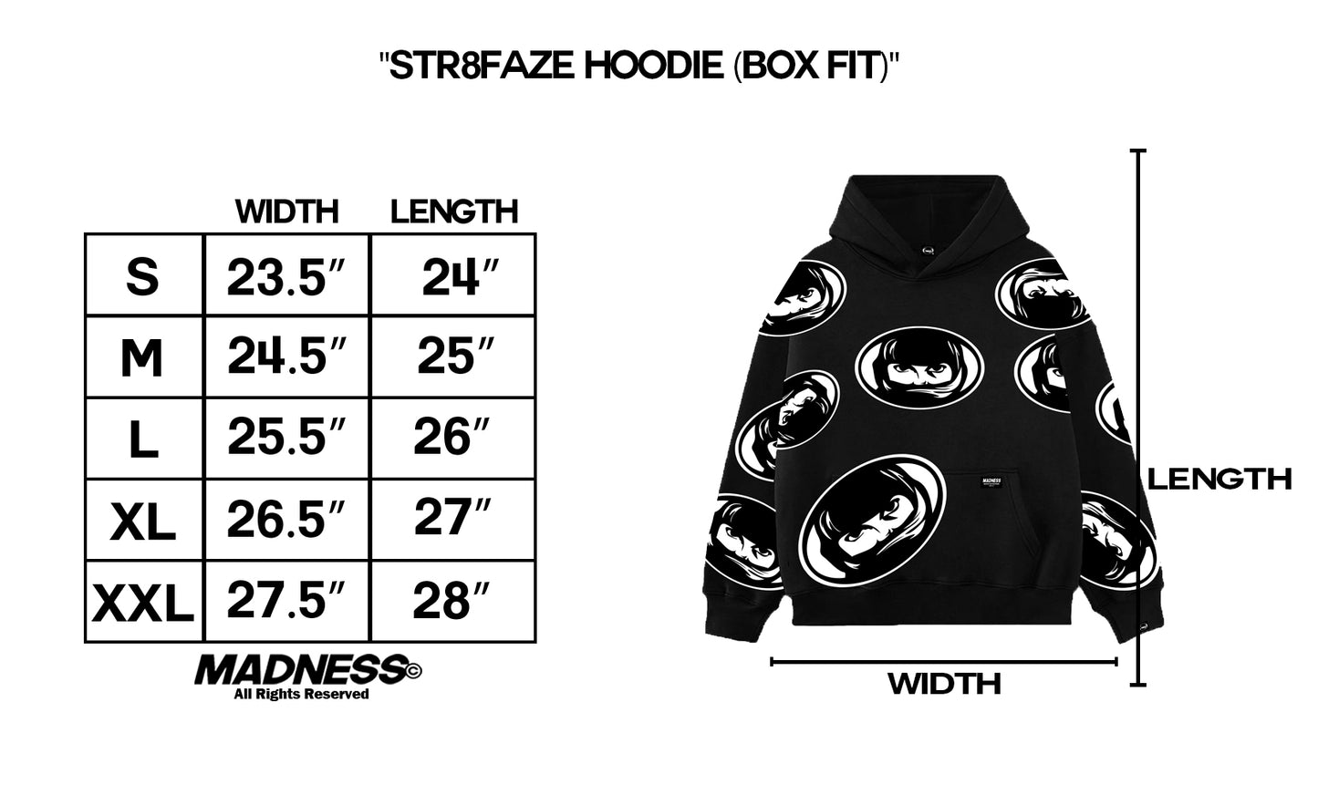 STR8FAZE HOODIE - BLACK