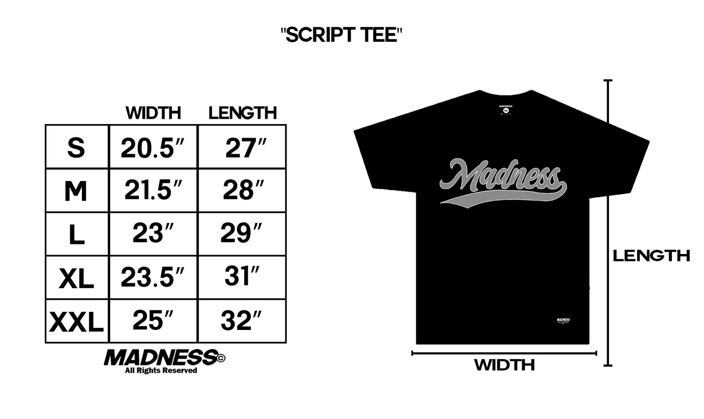 SCRIPT TEE - BLACK