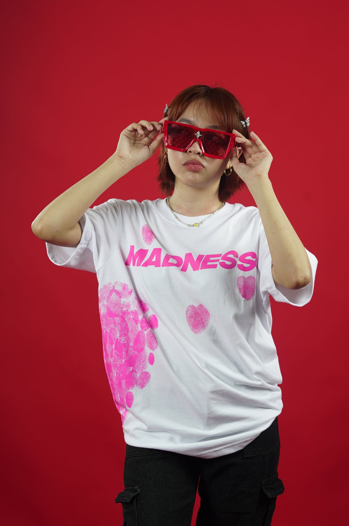 FINGERPRINT TEE - WHITE