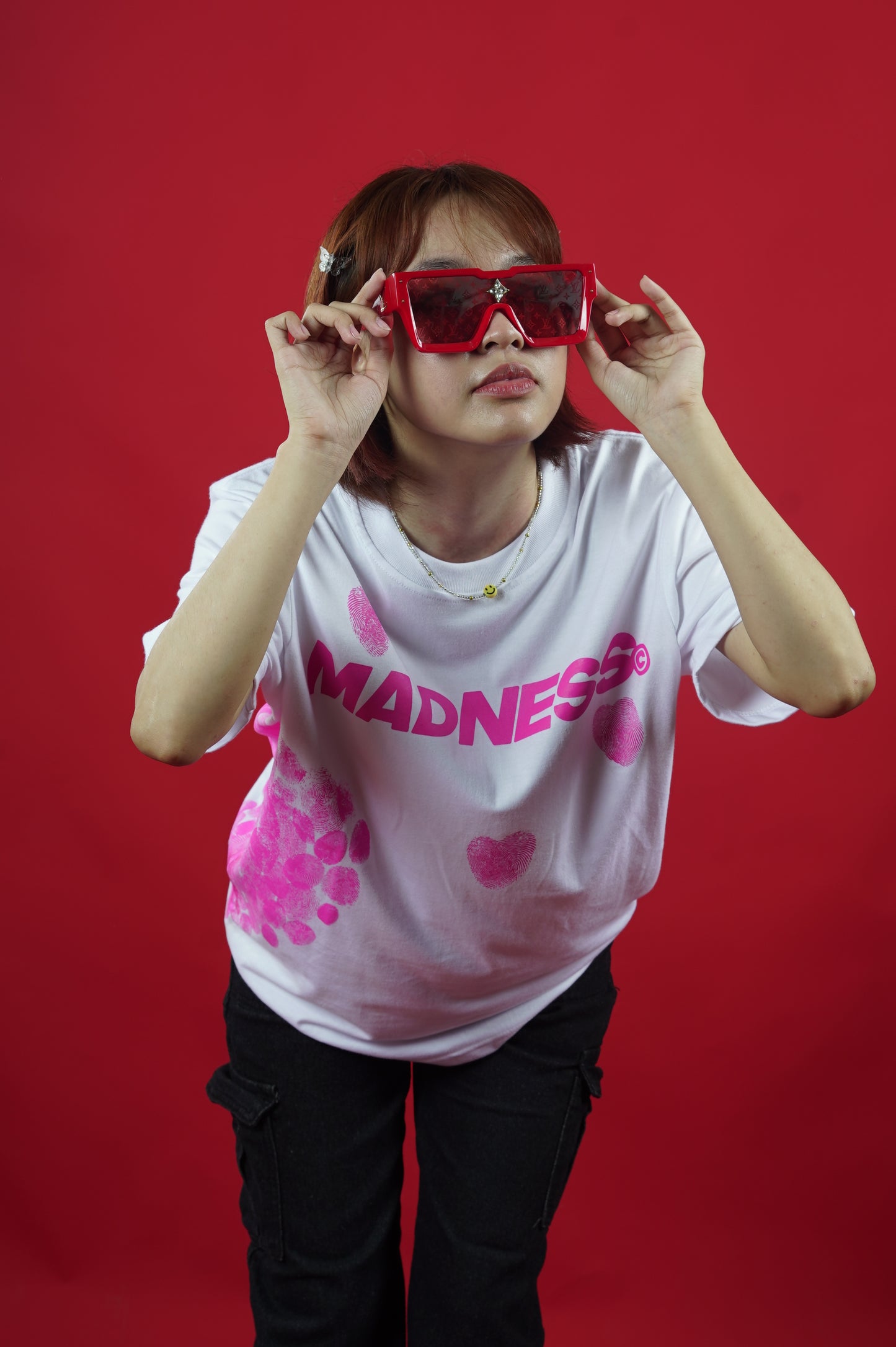 FINGERPRINT TEE - WHITE