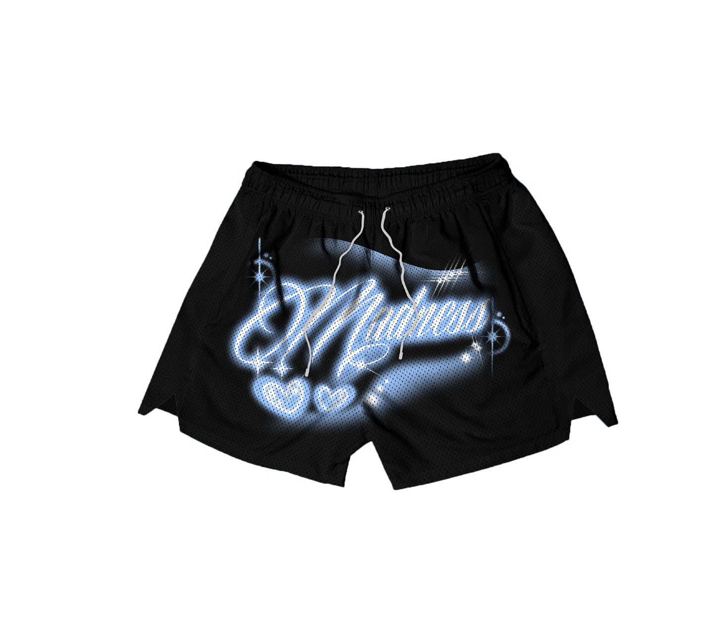 AIRBRUSH MESH SHORT - BLACK