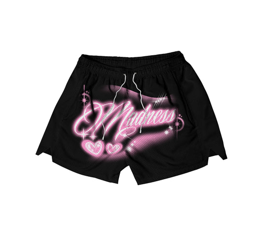 AIR BRUSH MESH SHORT - BLACK
