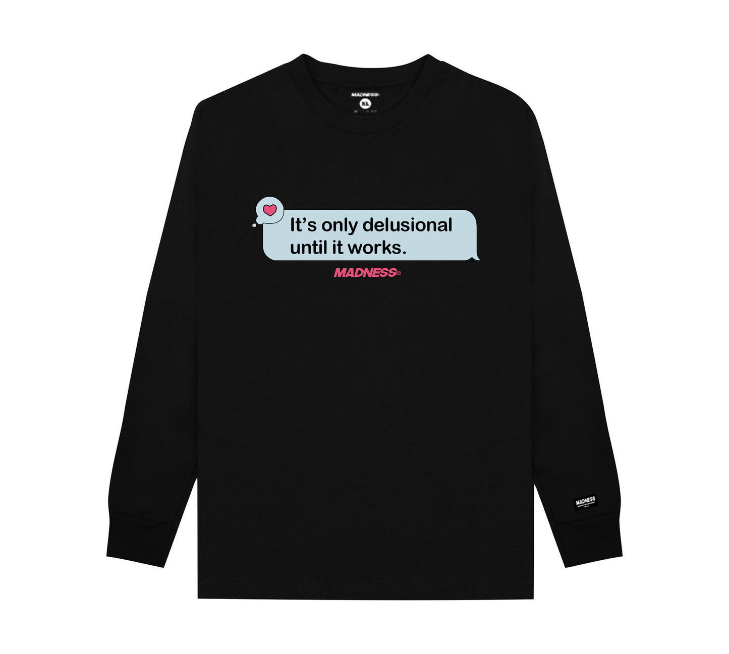 DELUSION ARC SWEATSHIRT - BLACK