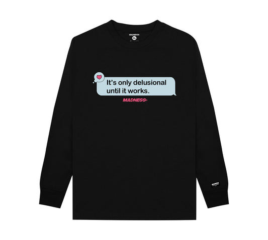 DELUSION ARC SWEATSHIRT - BLACK